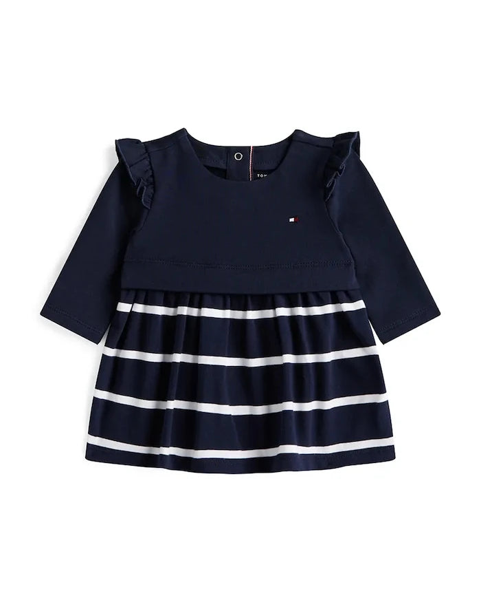 Pamuklu bebek elbisesi Tommy Hilfiger