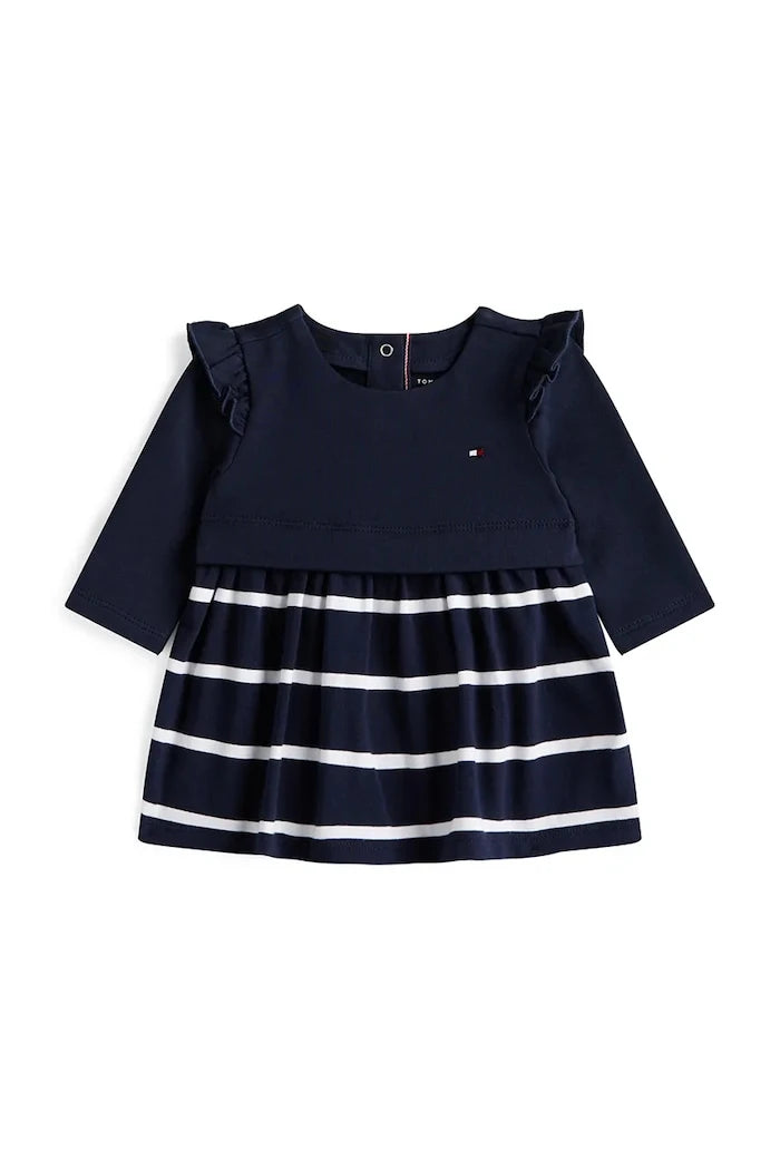 Pamuklu bebek elbisesi Tommy Hilfiger
