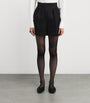 Max Mara Black Mesh Jersey Shorts