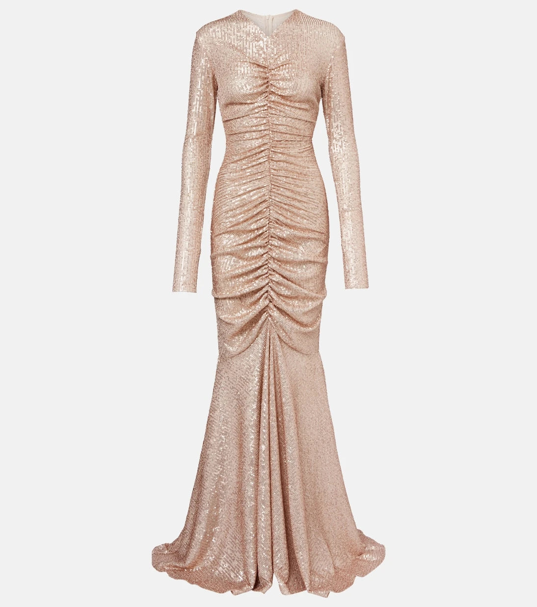Norma Kamali - Ruched sequined gown