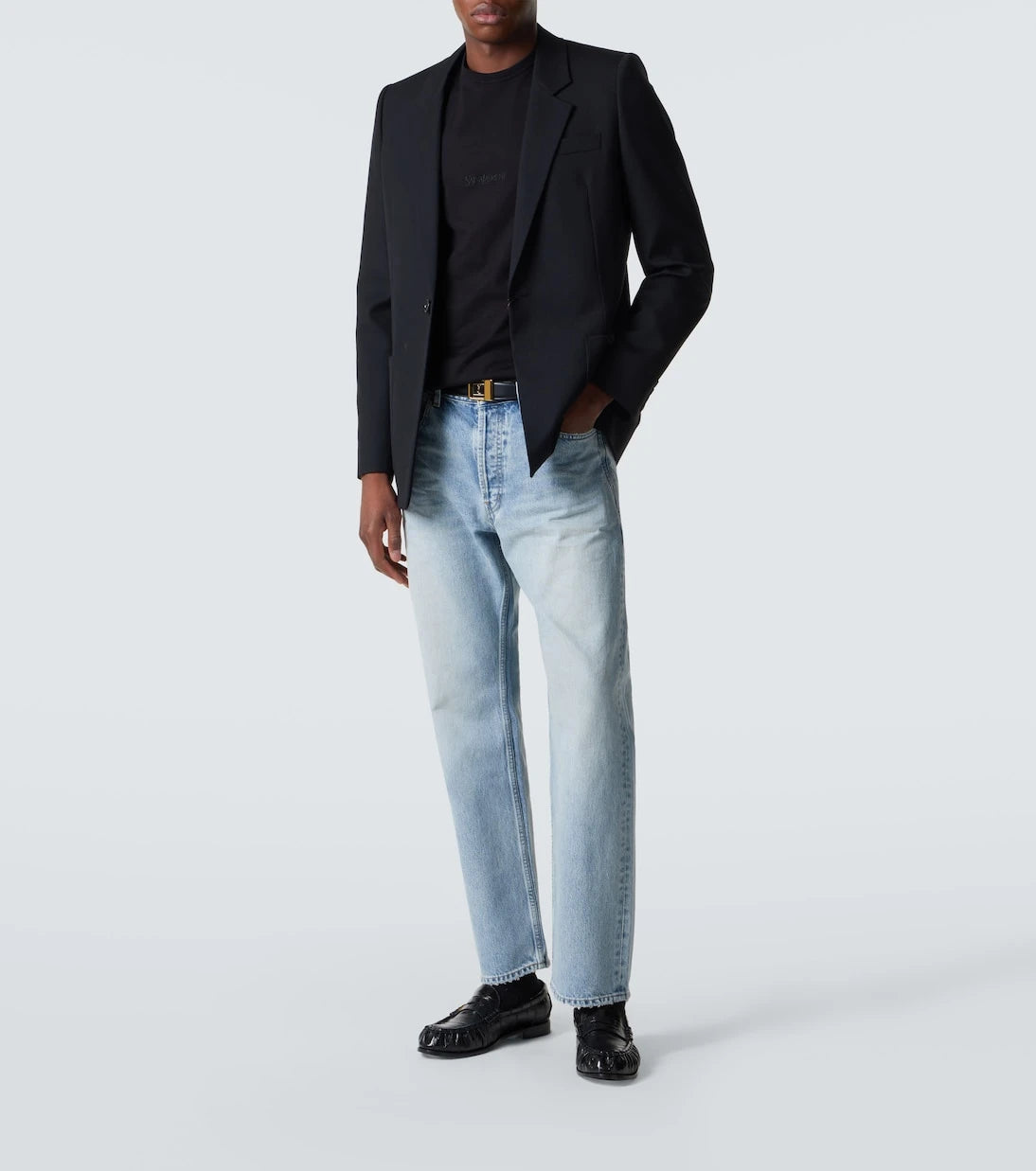 Saint Laurent - Logo cotton jersey T-shirt
