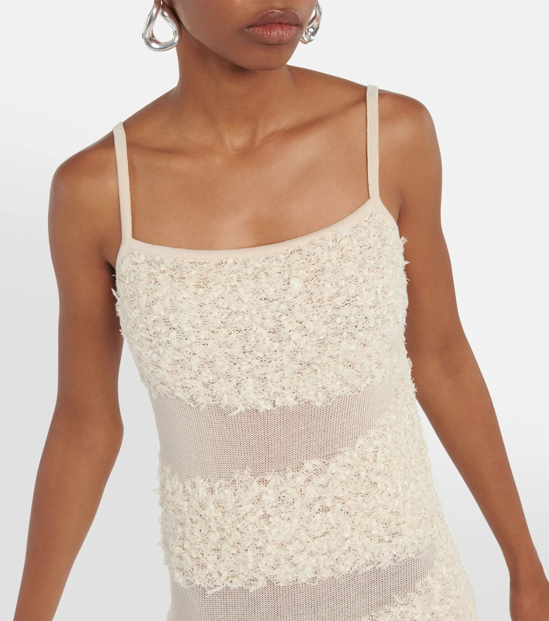 Dion Lee - Paneled linen-blend gown