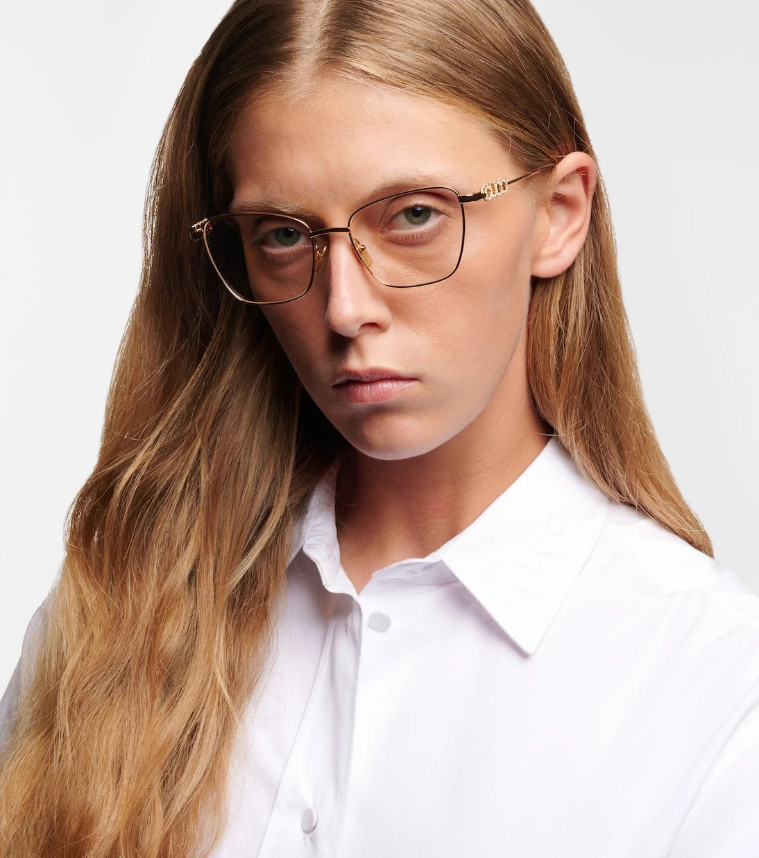 Gucci - Embellished cat-eye glasses