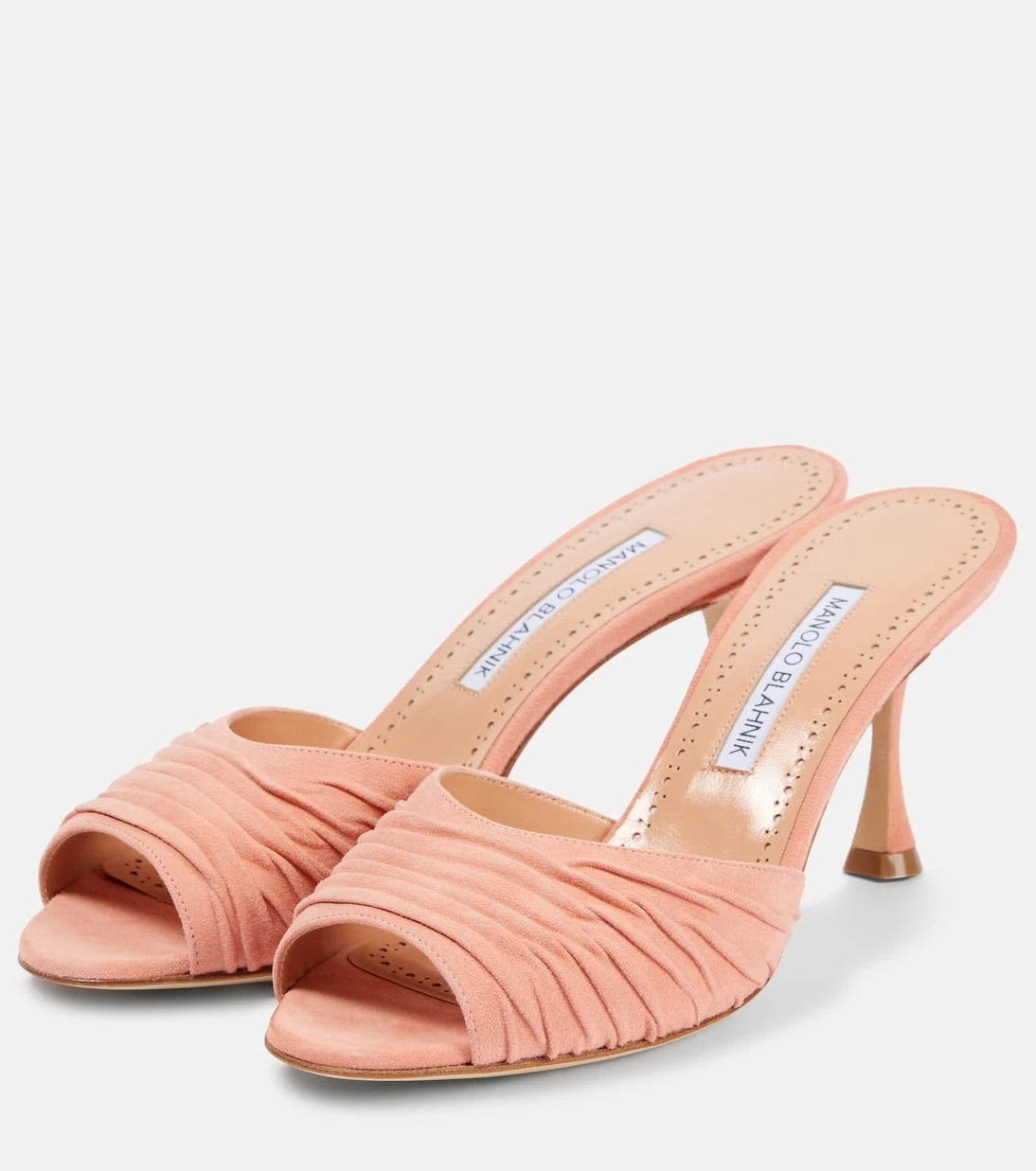Manolo Blahnik - حذاء المول Pirua 70 من الشمواه