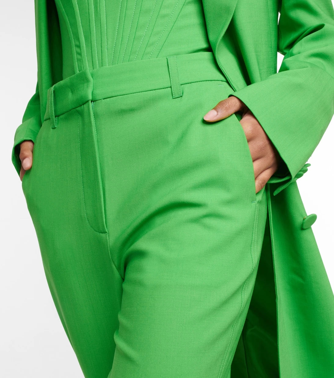Giuseppe di Morabito - High-rise wool-blend pants