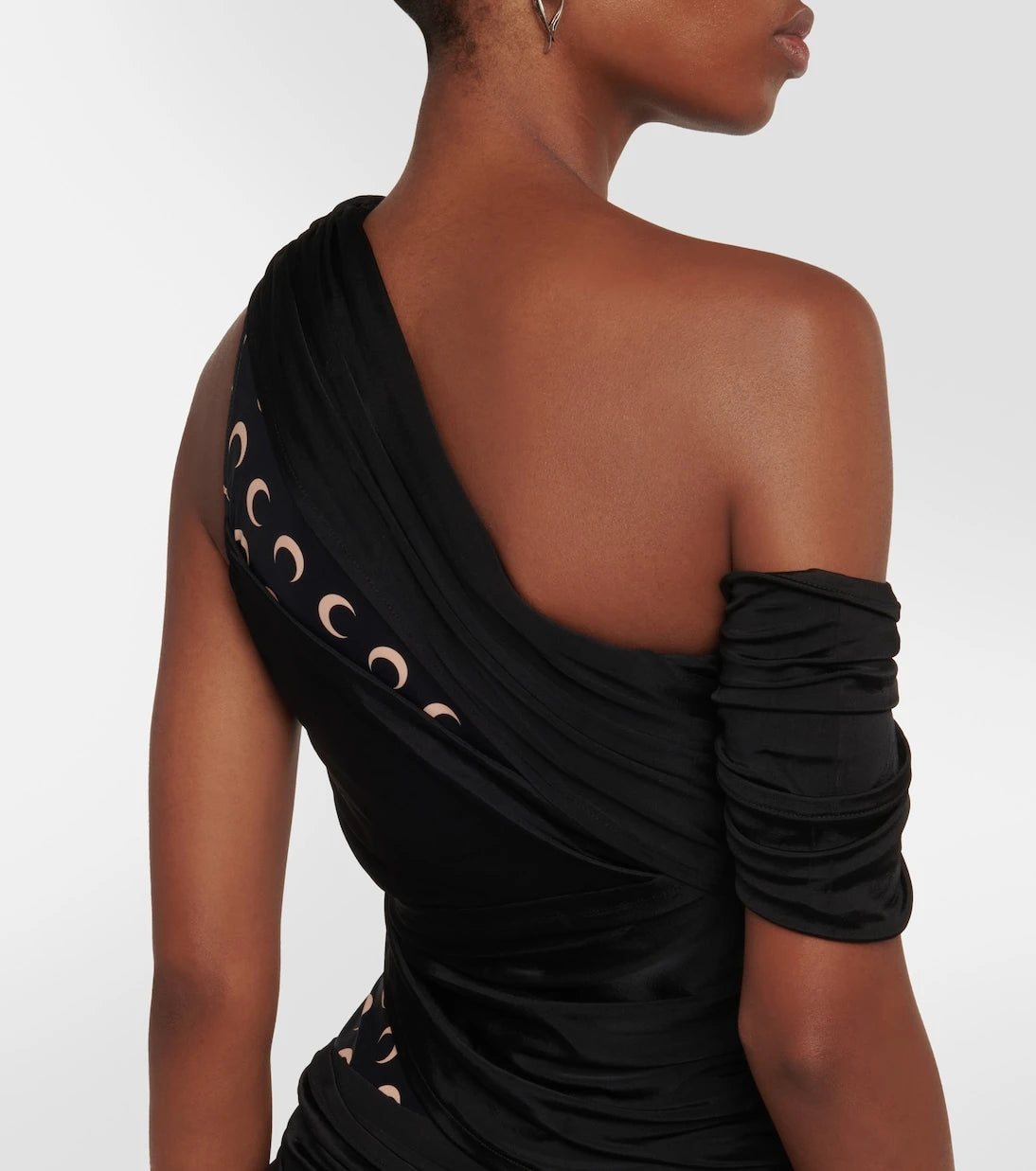 Marine Serre - Ruched jersey minidress