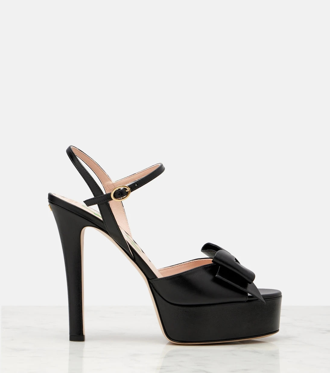 Valentino Garavani - Bowow leather platform sandals