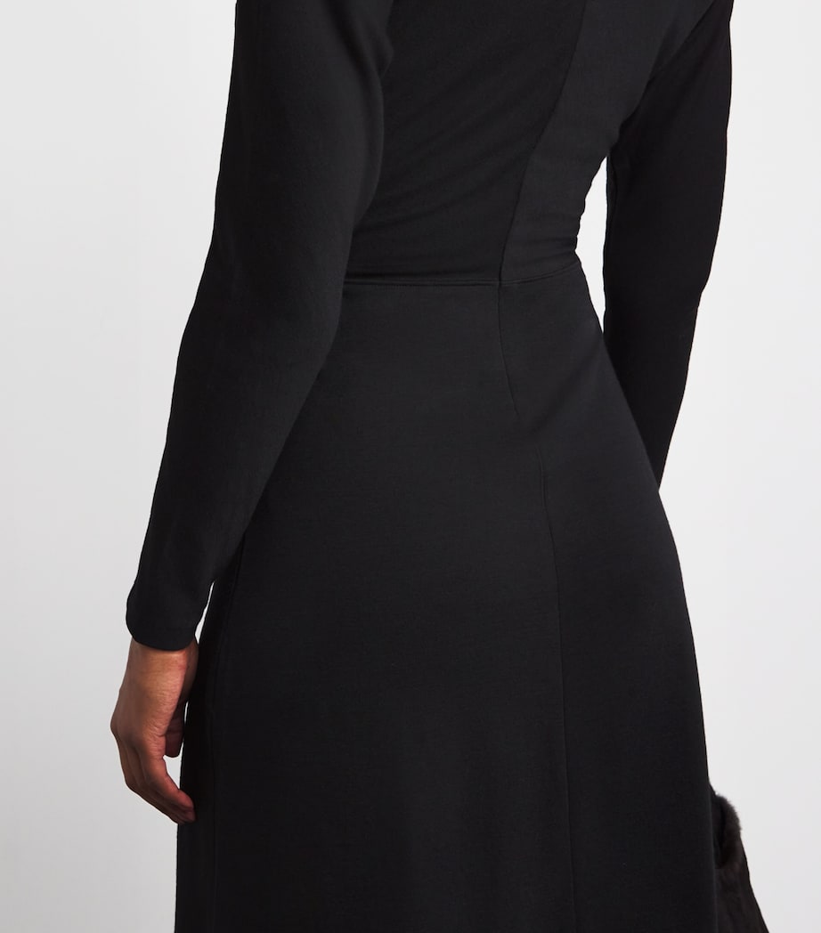 Joseph Black Jersey Midi Dress