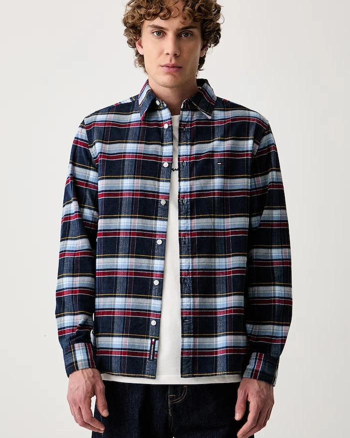 Tommy Jeans erkek pamuklu gömlek