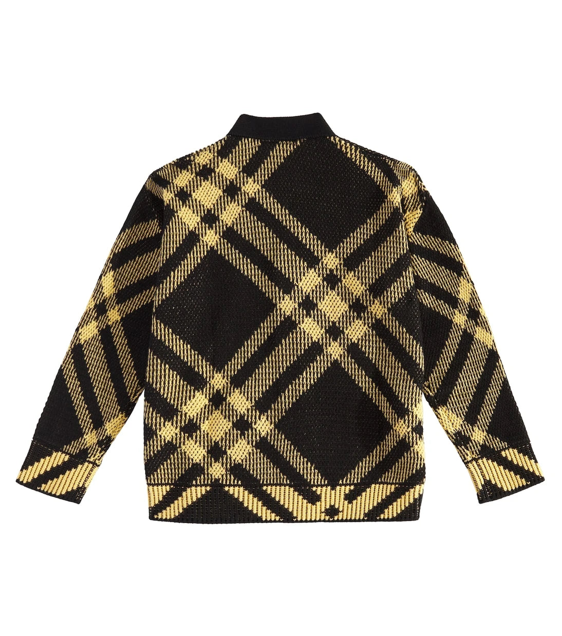 Burberry Kids - Burberry Check cotton mesh cardigan