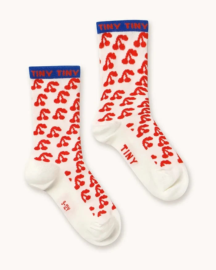 Детски чорапи Tinycottons CHERRIES MEDIUM SOCKS