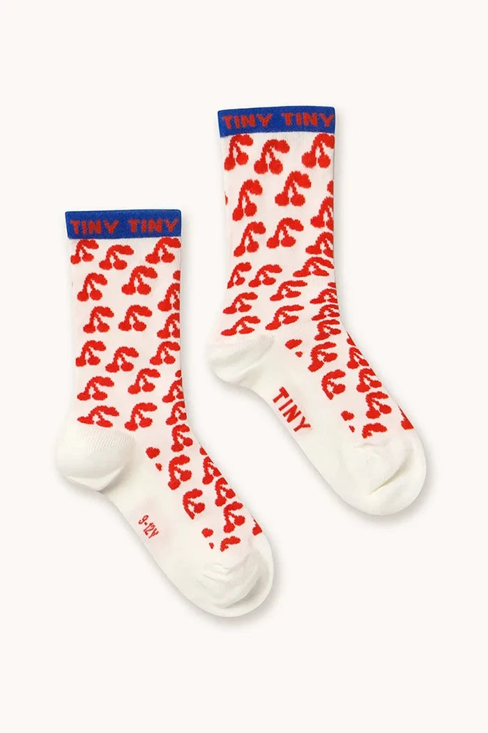 Детски чорапи Tinycottons CHERRIES MEDIUM SOCKS