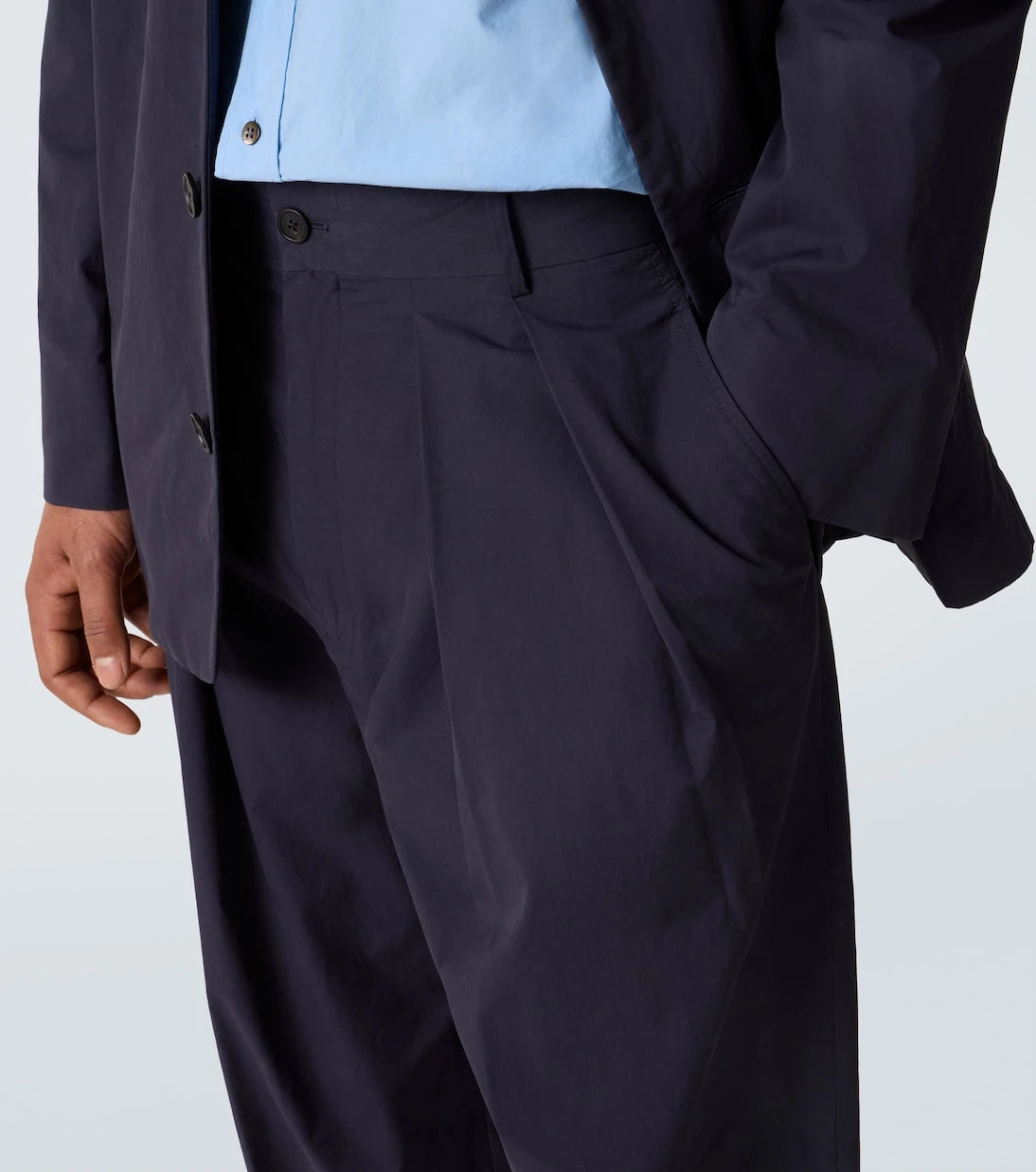 The Row - Dyon pleated cotton tapered pants