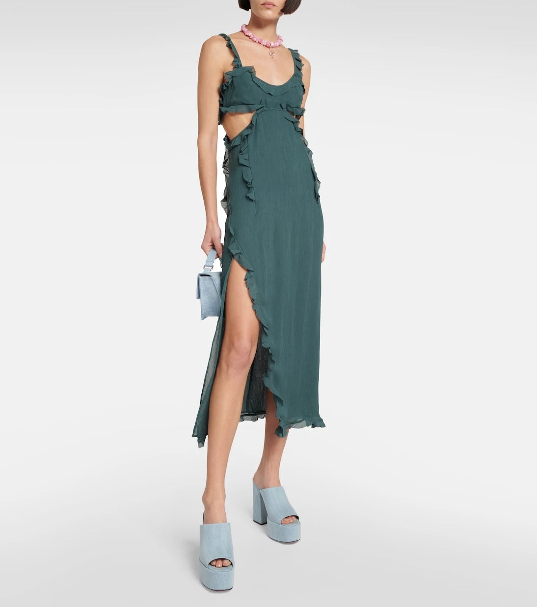 Paris Texas - Sasha denim platform mules