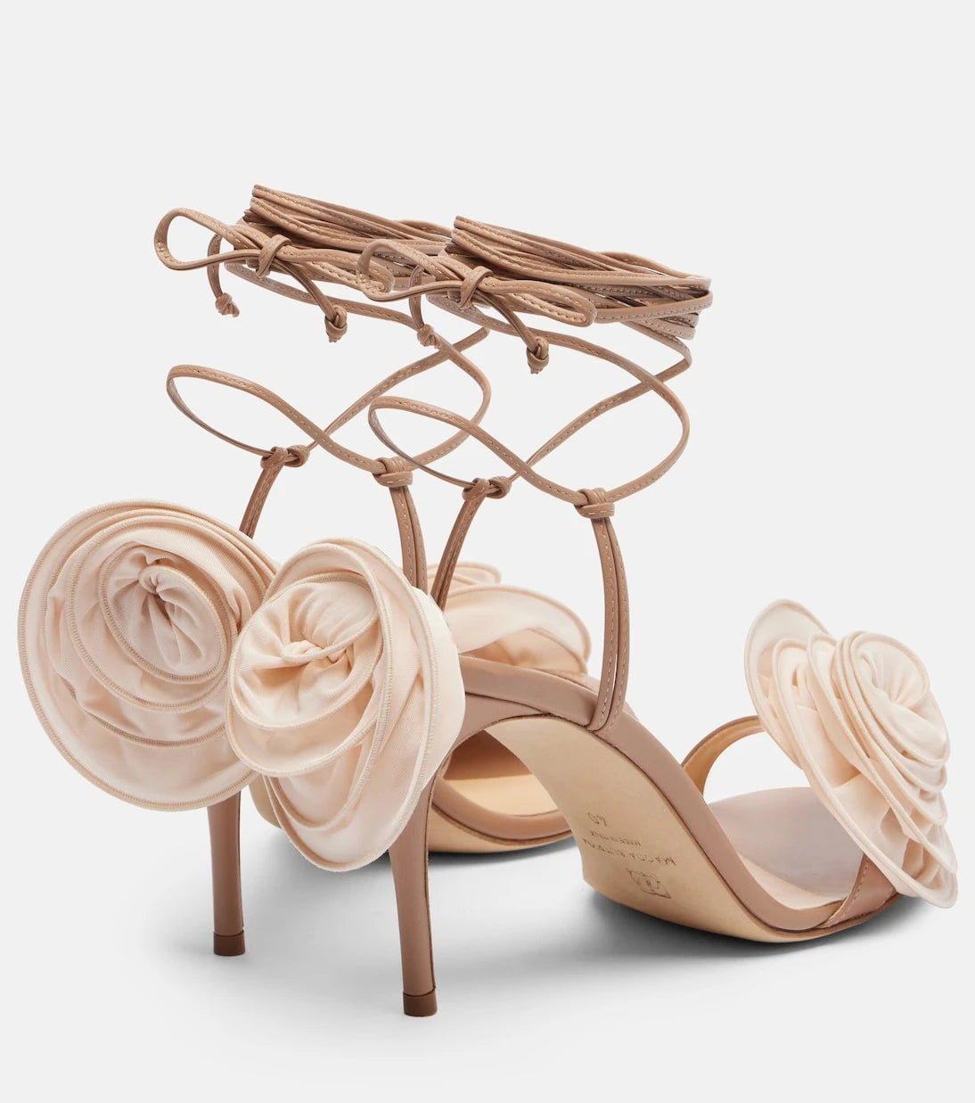 Magda Butrym - Floral-appliqué leather sandals