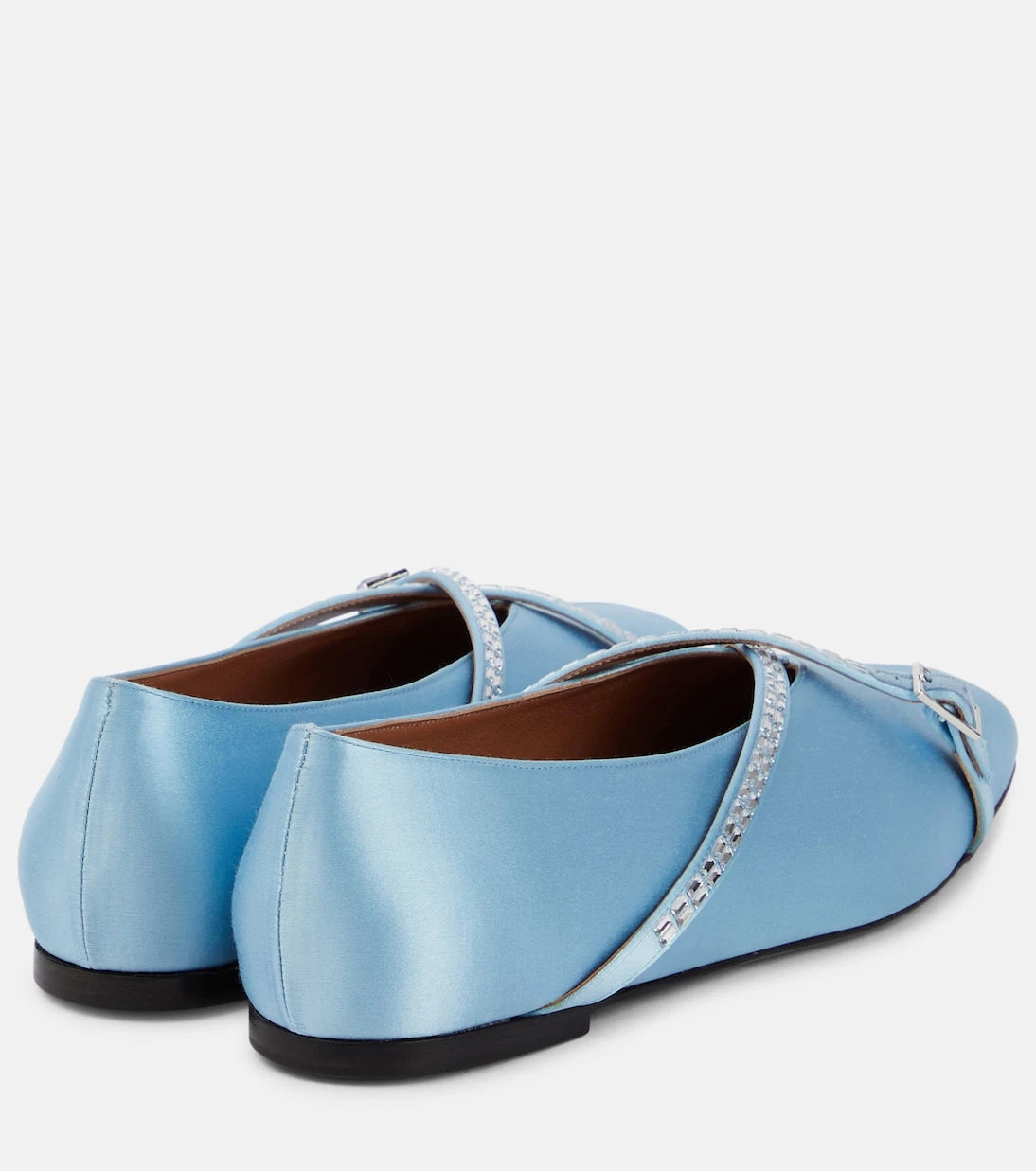 D'Accori - Cara embellished satin ballet flats