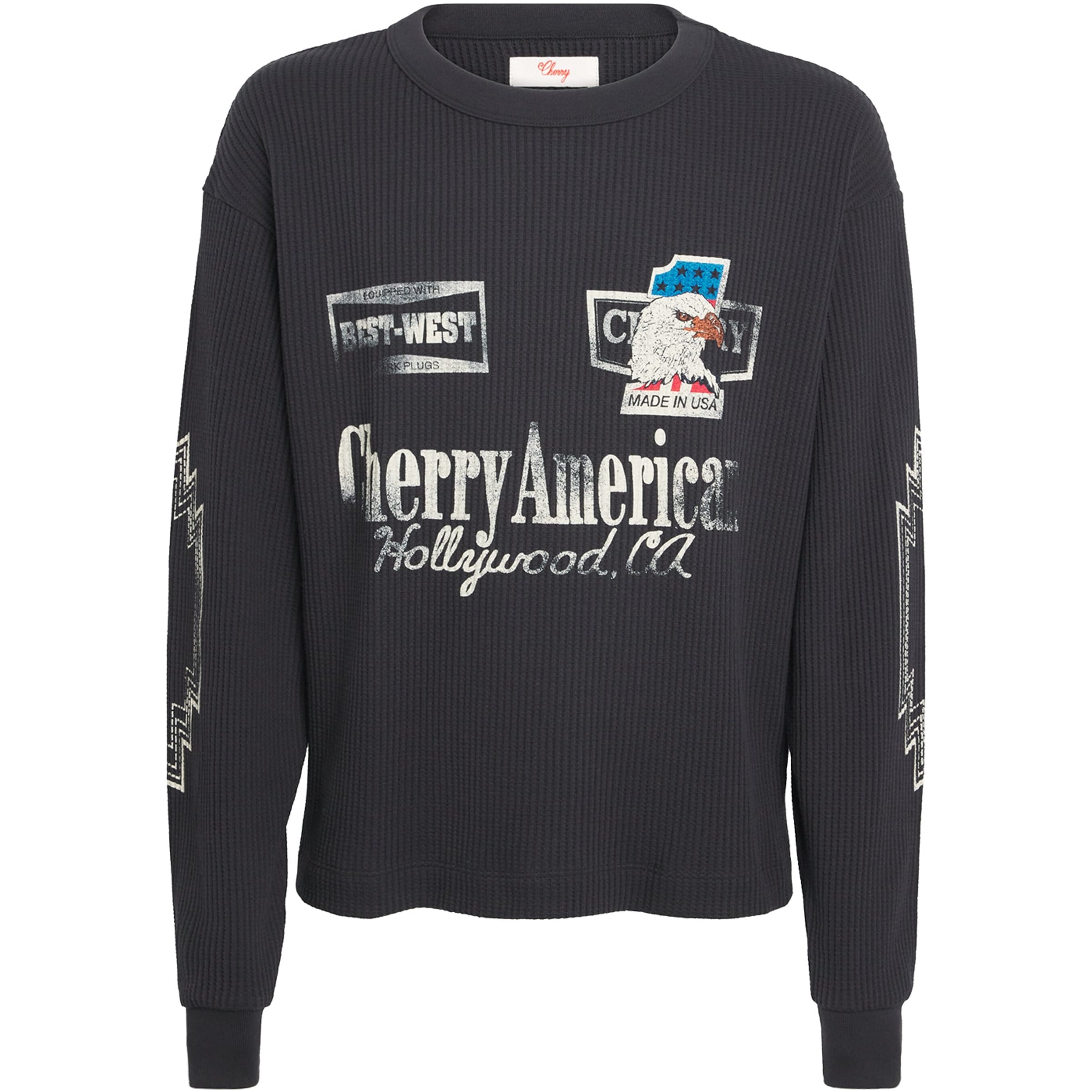 Cherry Los Angeles Best West Logo Thermal Long-Sleeve T-Shirt