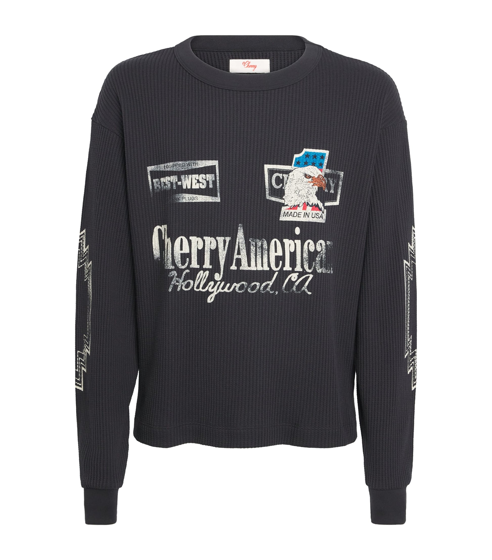 Cherry Los Angeles Best West Logo Thermal Long-Sleeve T-Shirt