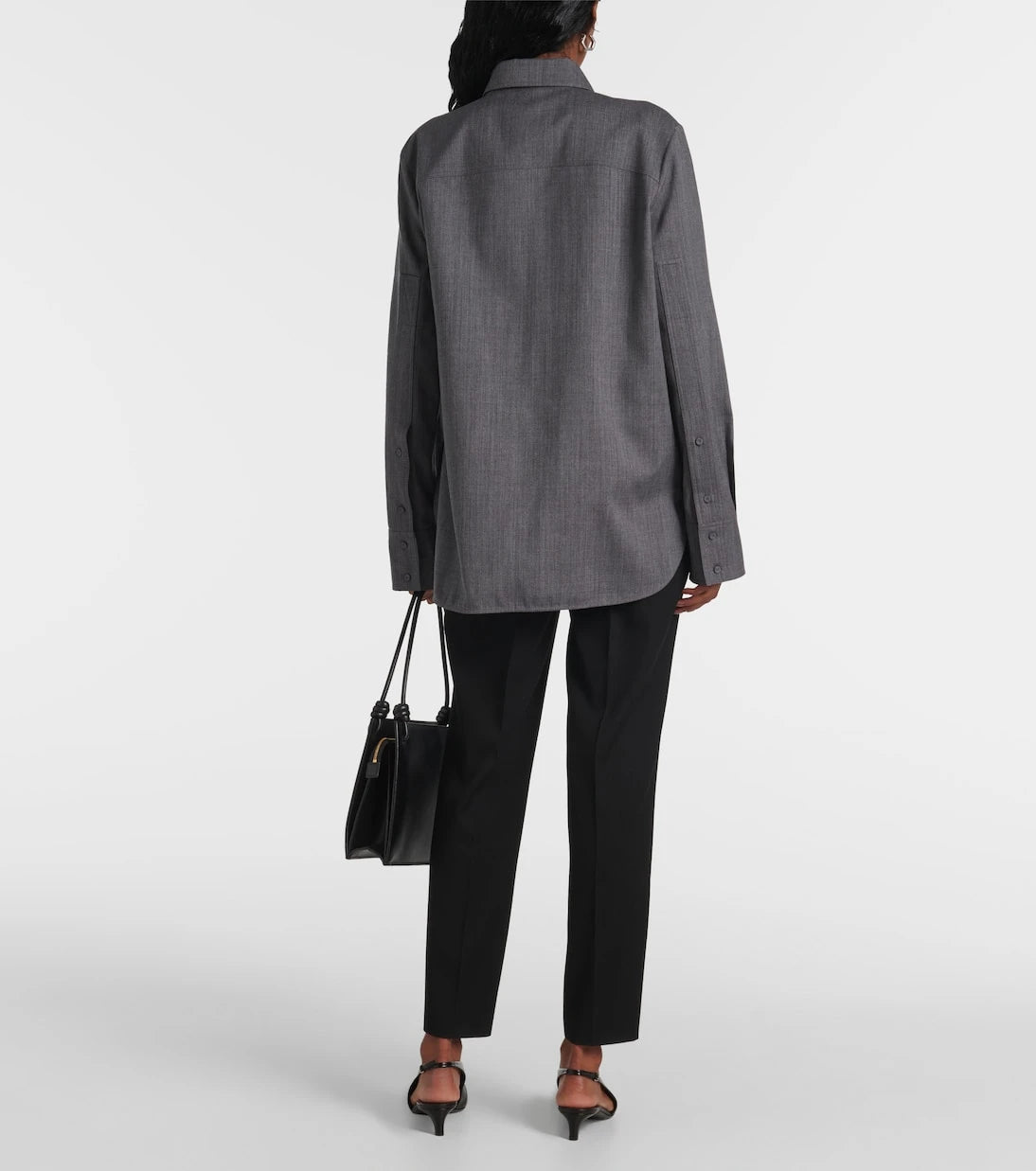 Jil Sander - Belted wool shirt