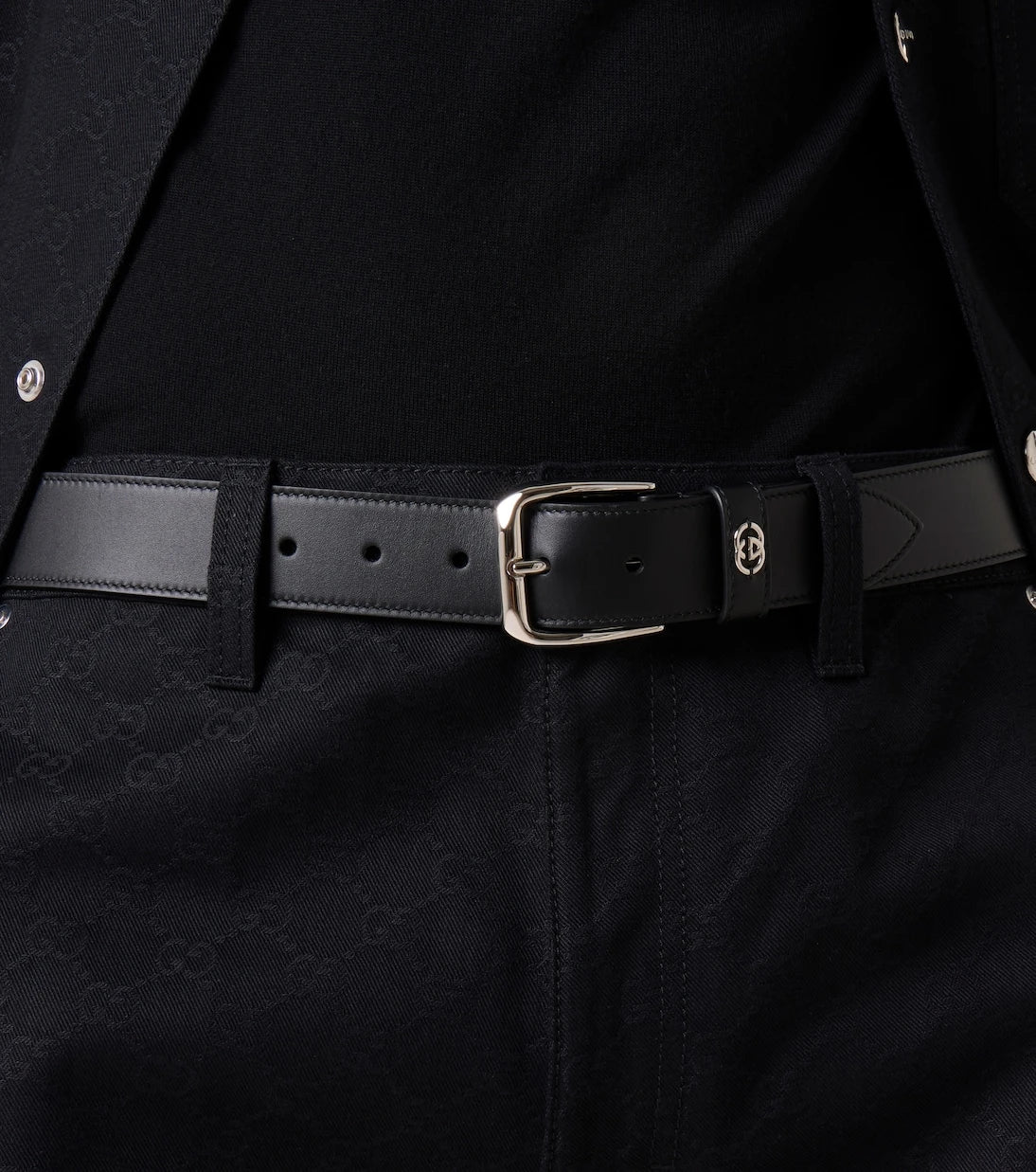 Gucci - GG leather belt