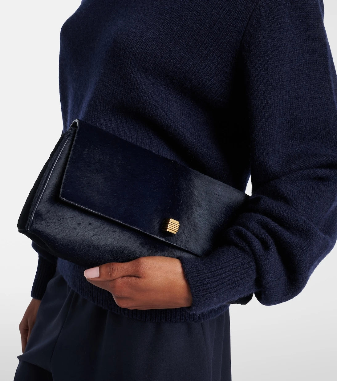 Khaite - Audrey calf hair clutch