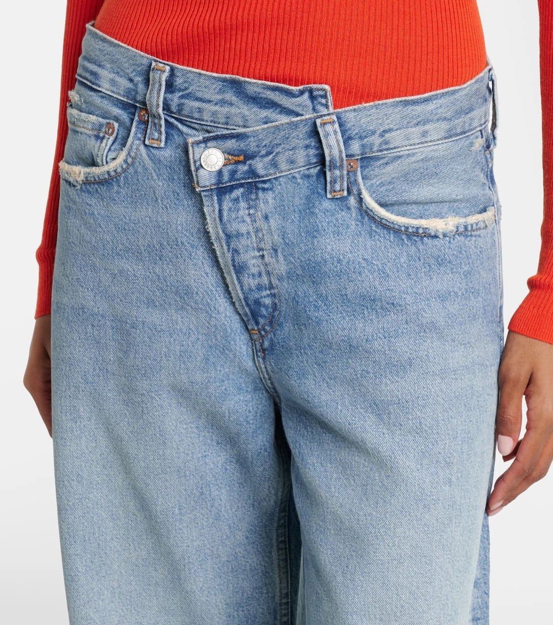 Agolde - Arc Criss Cross wide-leg jeans