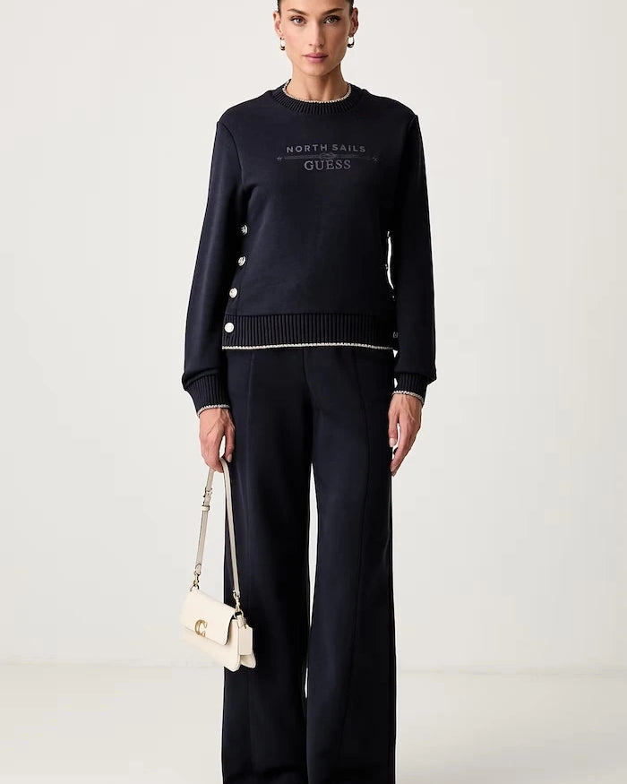 Guess kadın pamuklu sweatshirt X NORTH SAILS
