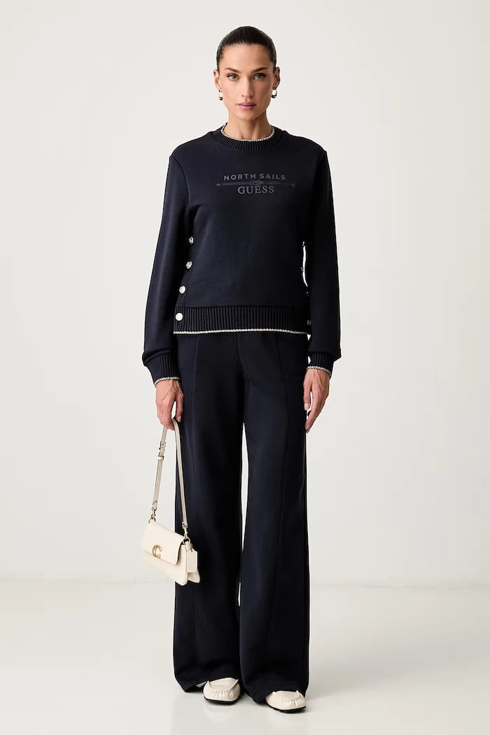 Guess kadın pamuklu sweatshirt X NORTH SAILS