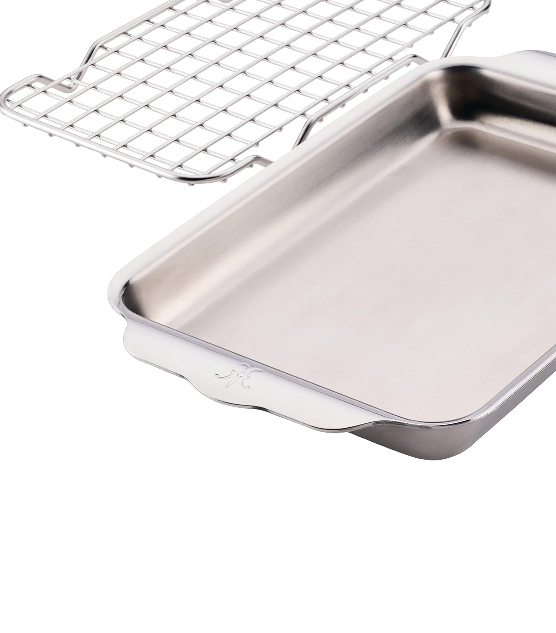 Stainless Steel Baking Pan with Cooling Rack (29cm)