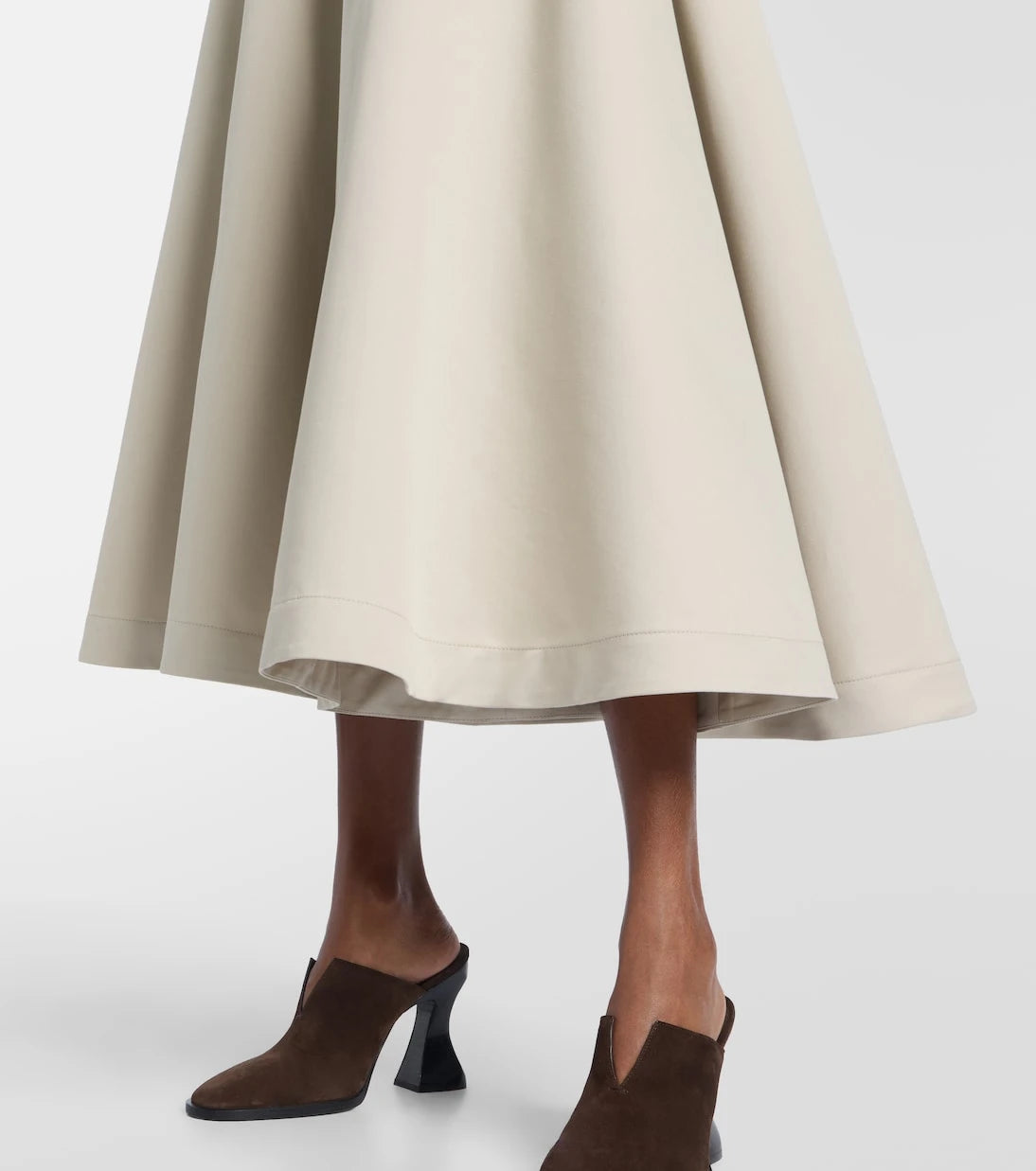 Bottega Veneta - Cotton and silk twill culottes