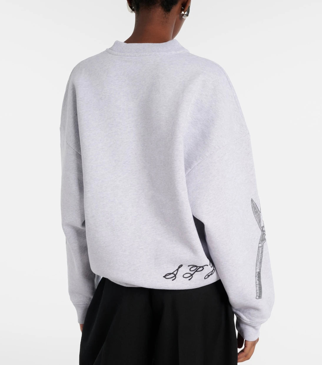 Jacquemus - Ane embroidered cotton sweatshirt