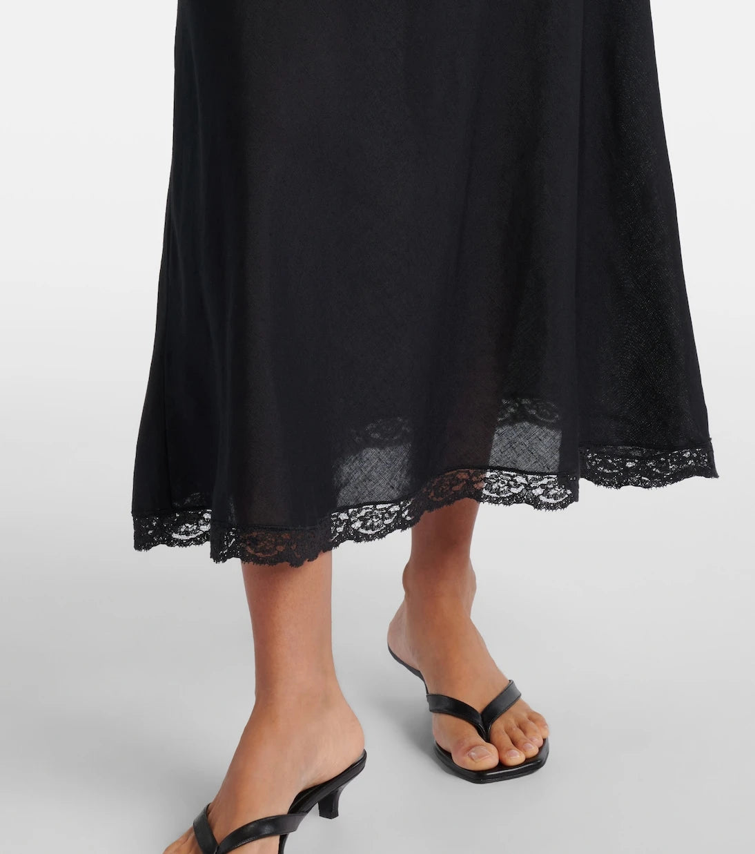 Rixo - Clarice lace-trimmed midi dress