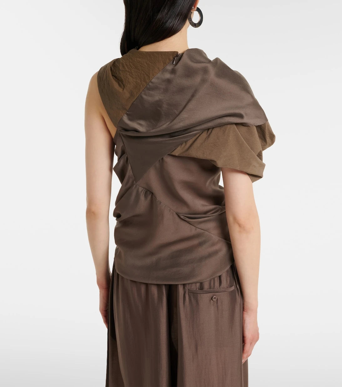 Entire Studios - One-shoulder satin top