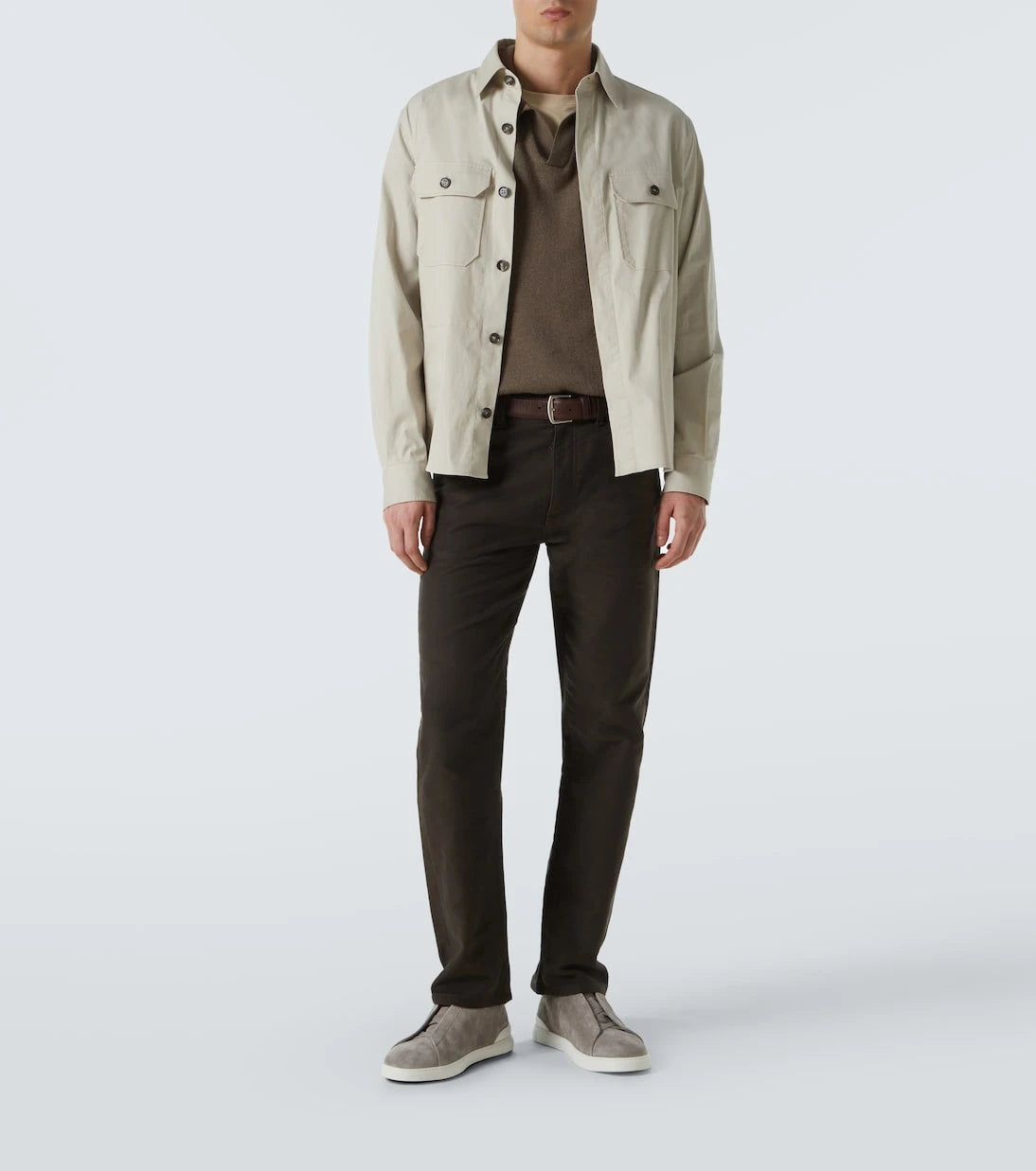 Zegna - Triple Stitch suede sneakers