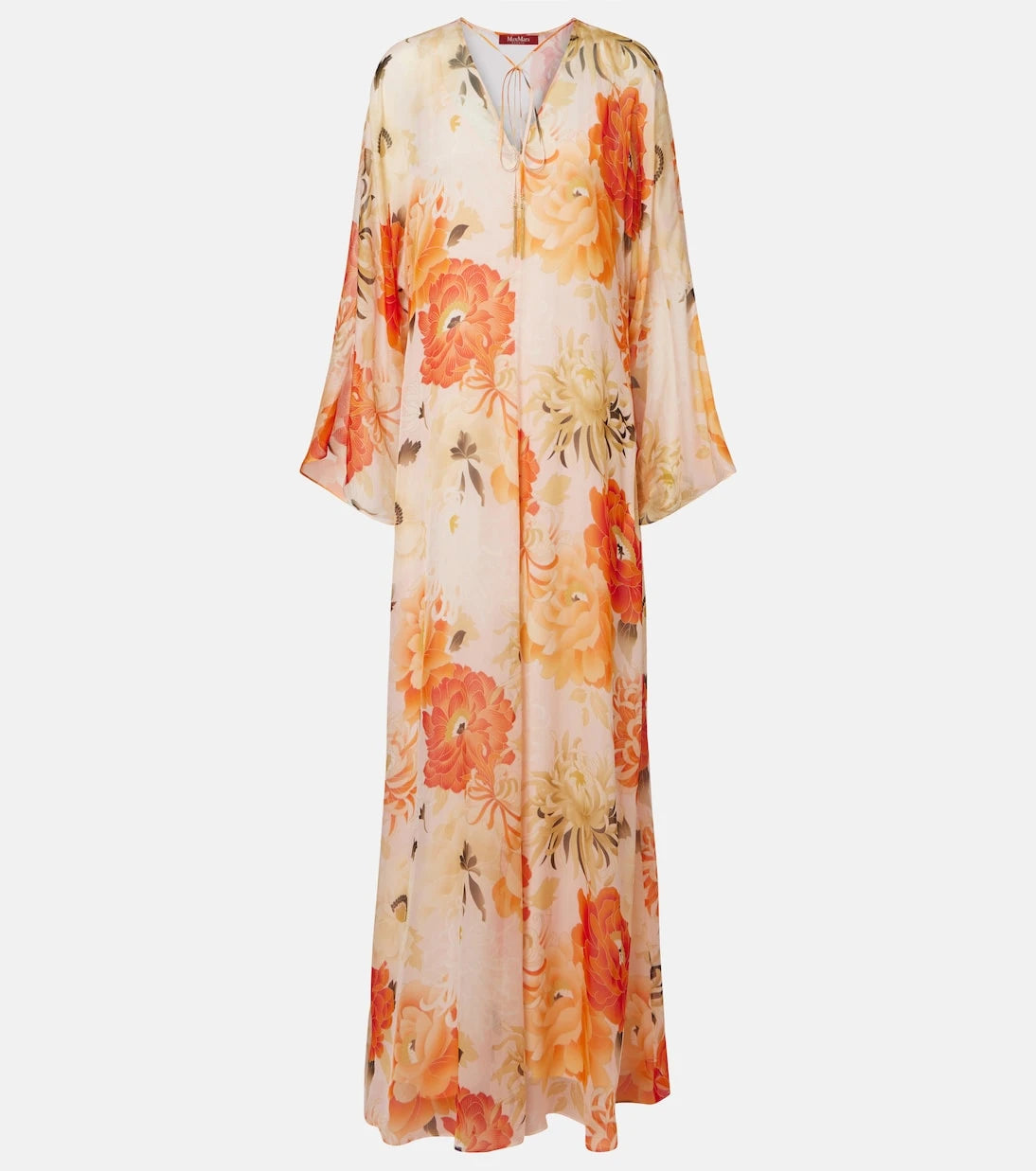 Max Mara - Angus floral silk chiffon maxi dress