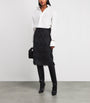 CAMILLA AND MARC Black Fringed Phoenix Midi Skirt