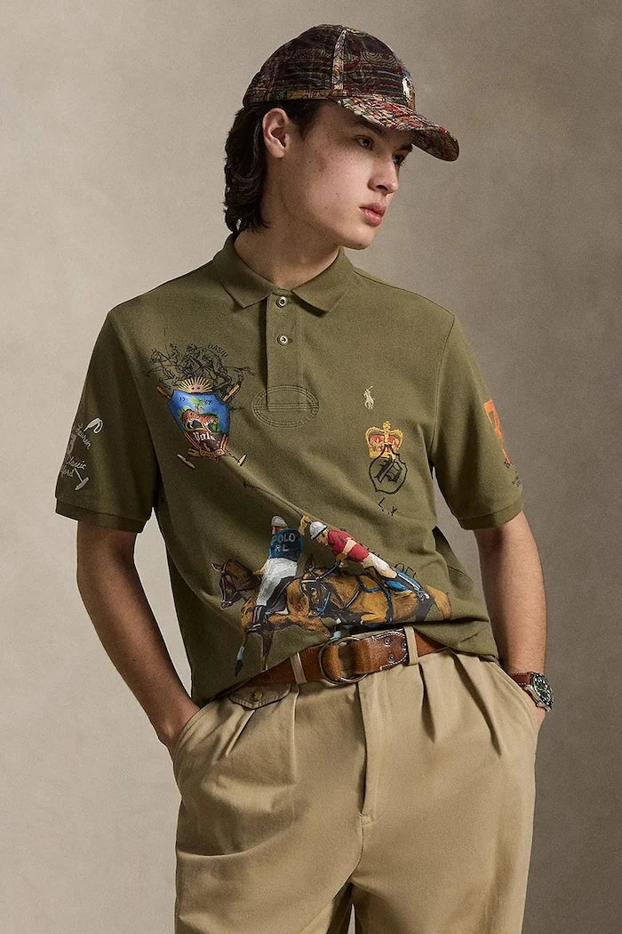 Polo Ralph Lauren тениска с яка мъжка от памук