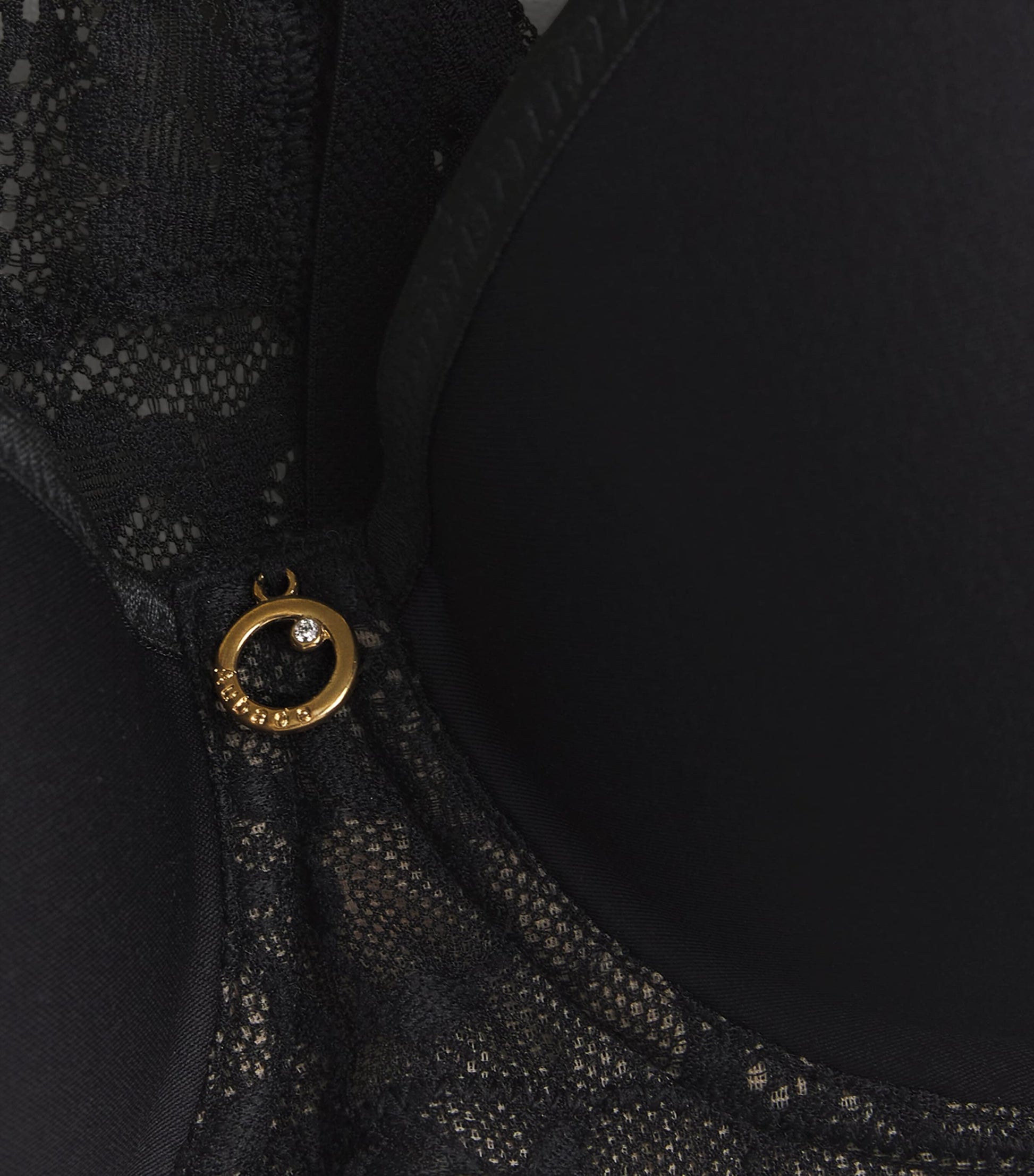 Aubade Black Lace-Trim Rosessence T-Shirt Bra