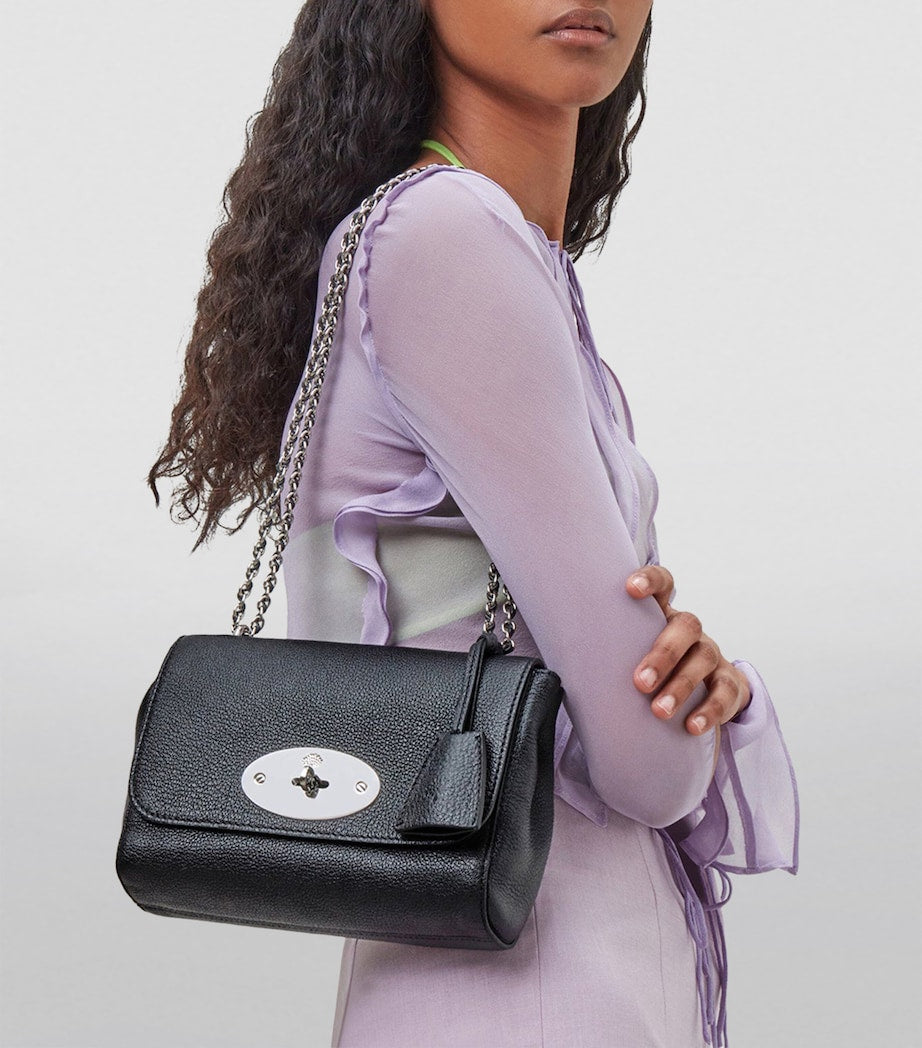 Mulberry Black Leather Lily Shoulder Bag