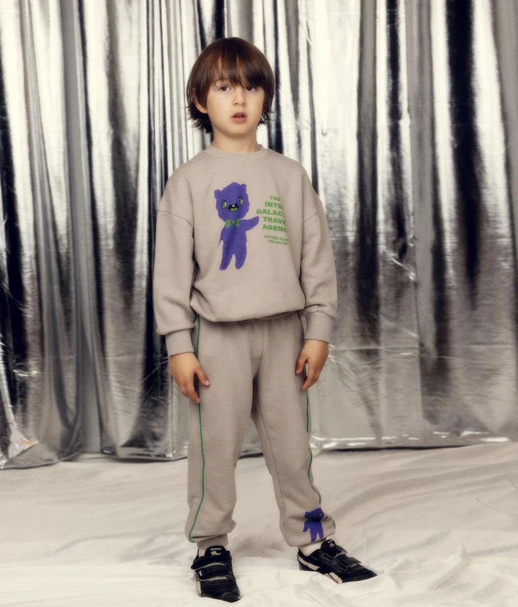 Mini Rodini - Alien cotton jersey sweatpants