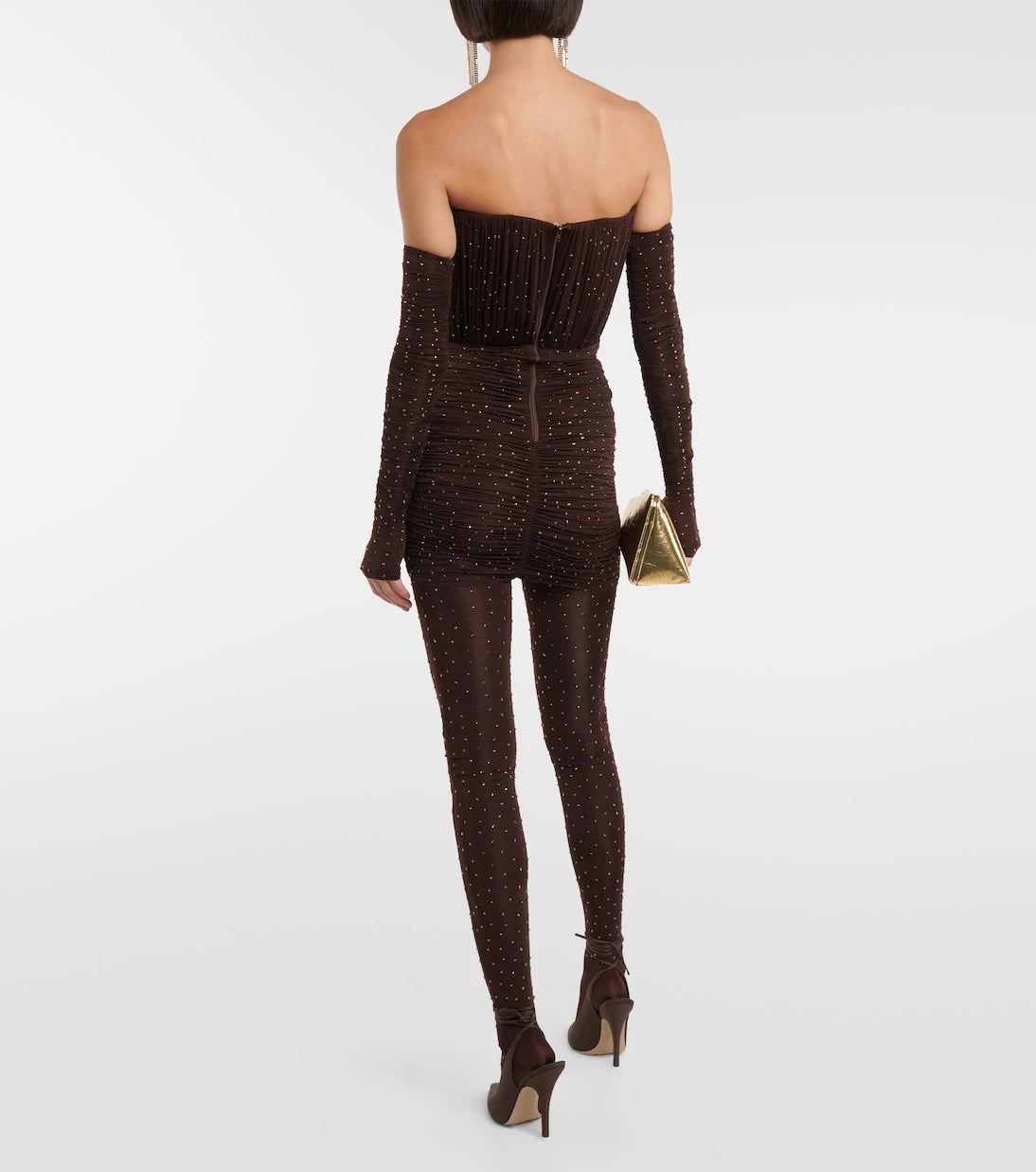 Alex Perry - Rane embellished jersey tights