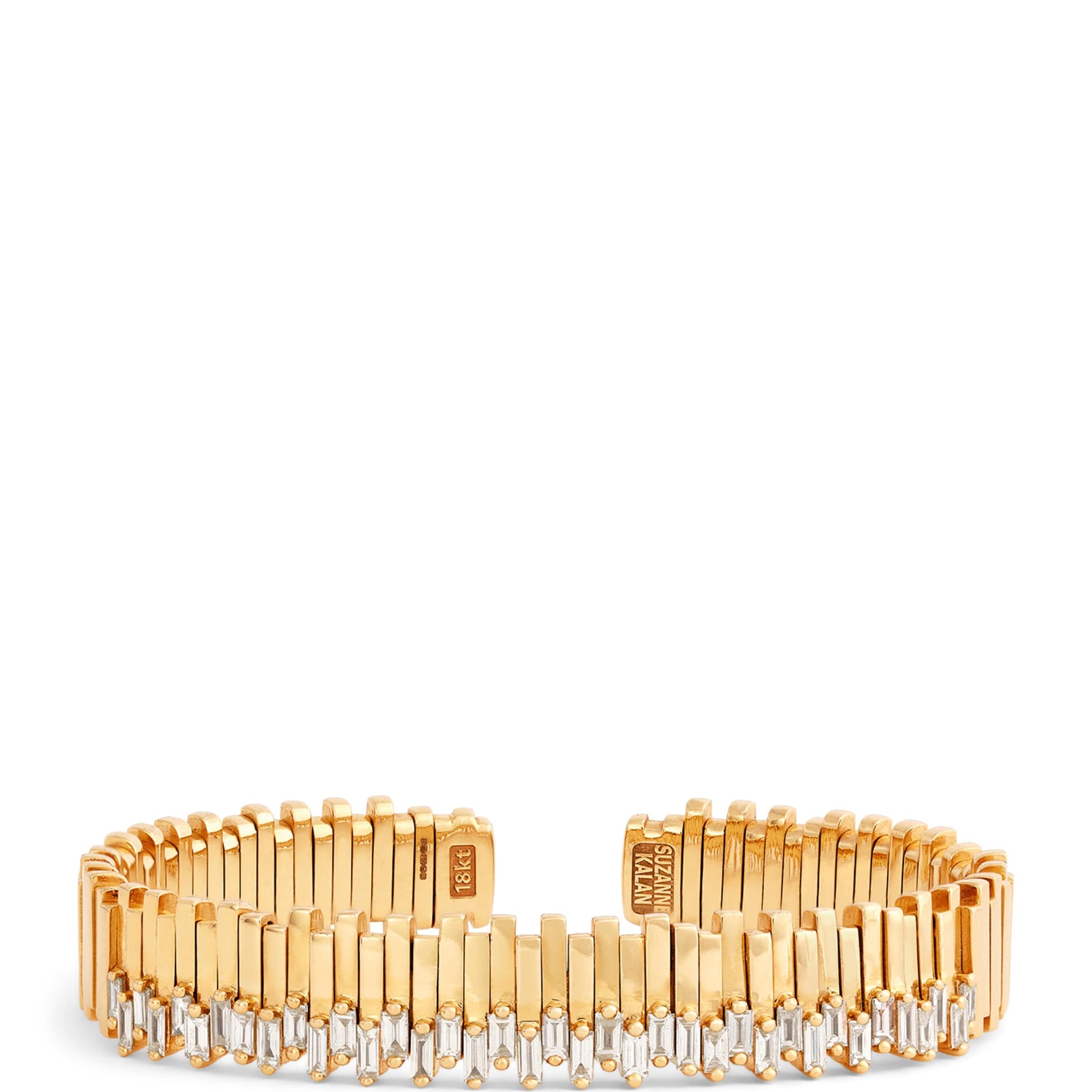 Yellow Gold and Diamond Golden Age Bangle