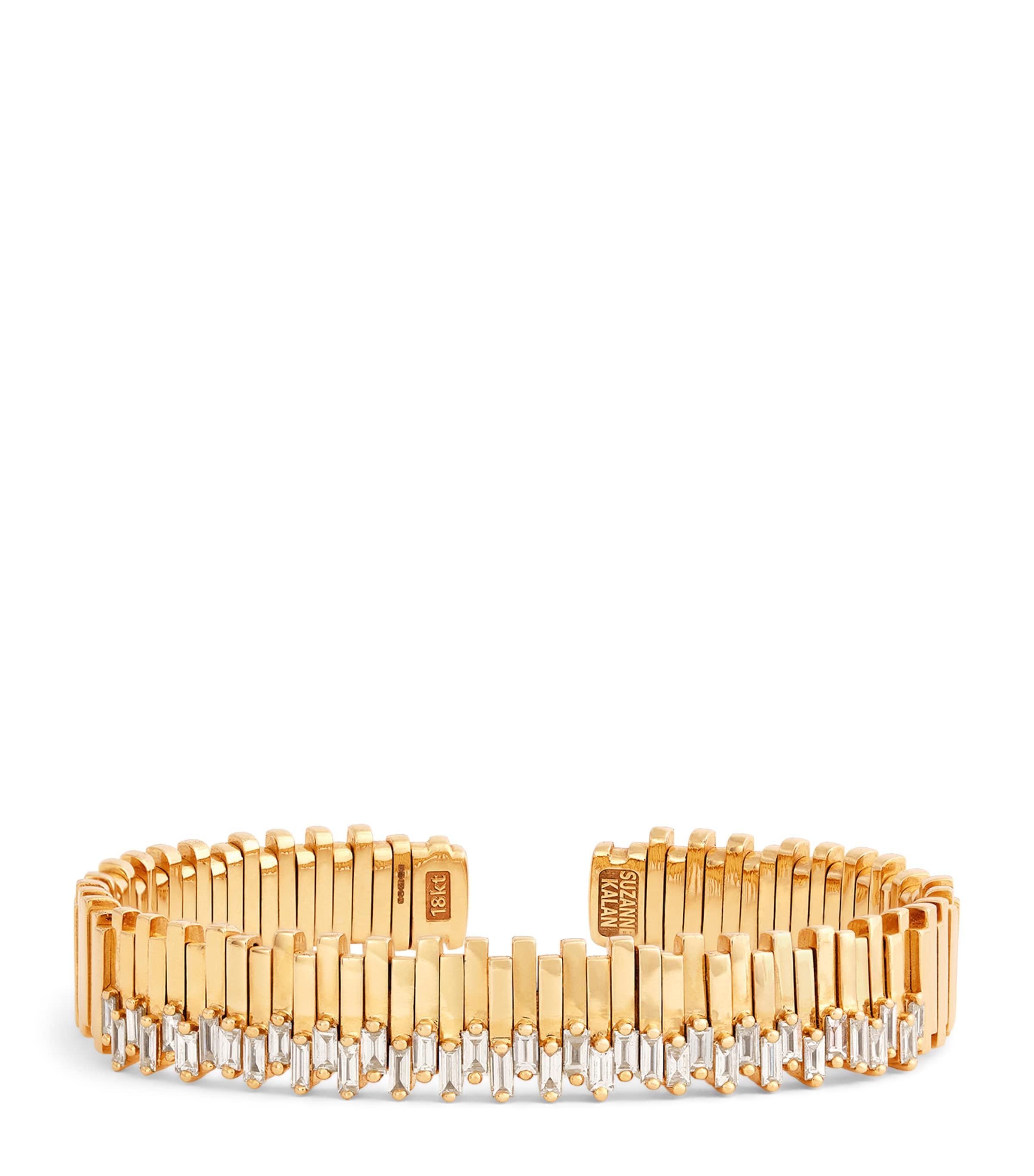 Yellow Gold and Diamond Golden Age Bangle