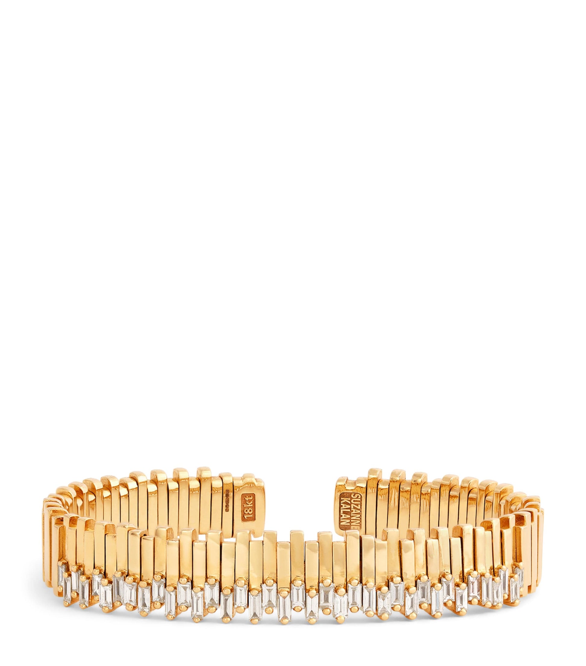 Yellow Gold and Diamond Golden Age Bangle