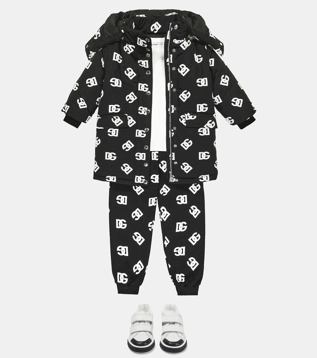 Dolce&Gabbana Kids - Logo leather sneakers