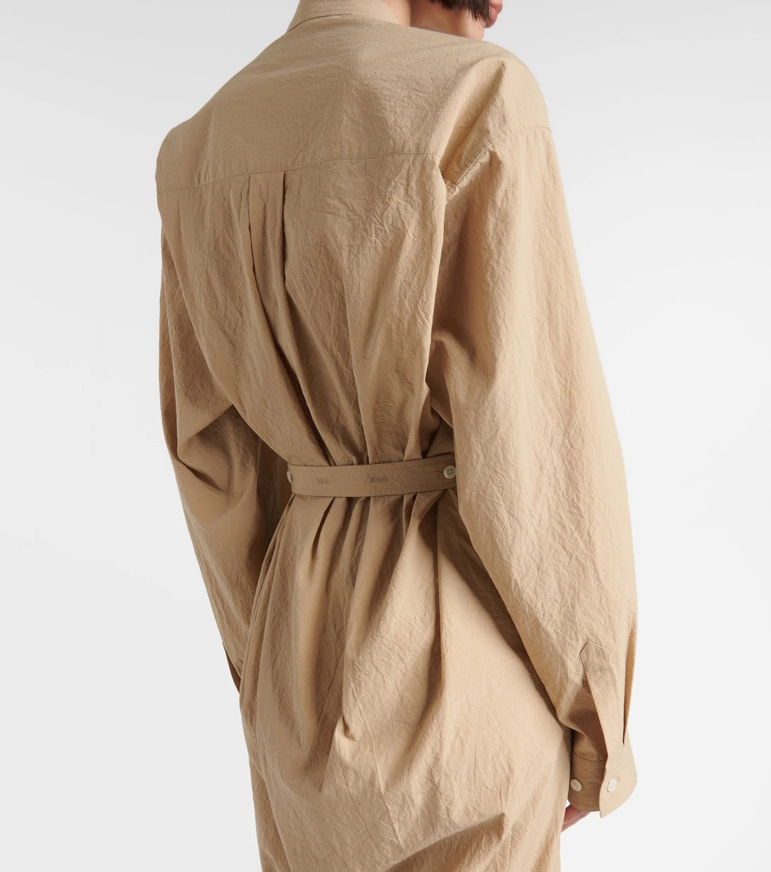 Lemaire - Belted cotton shirt dress