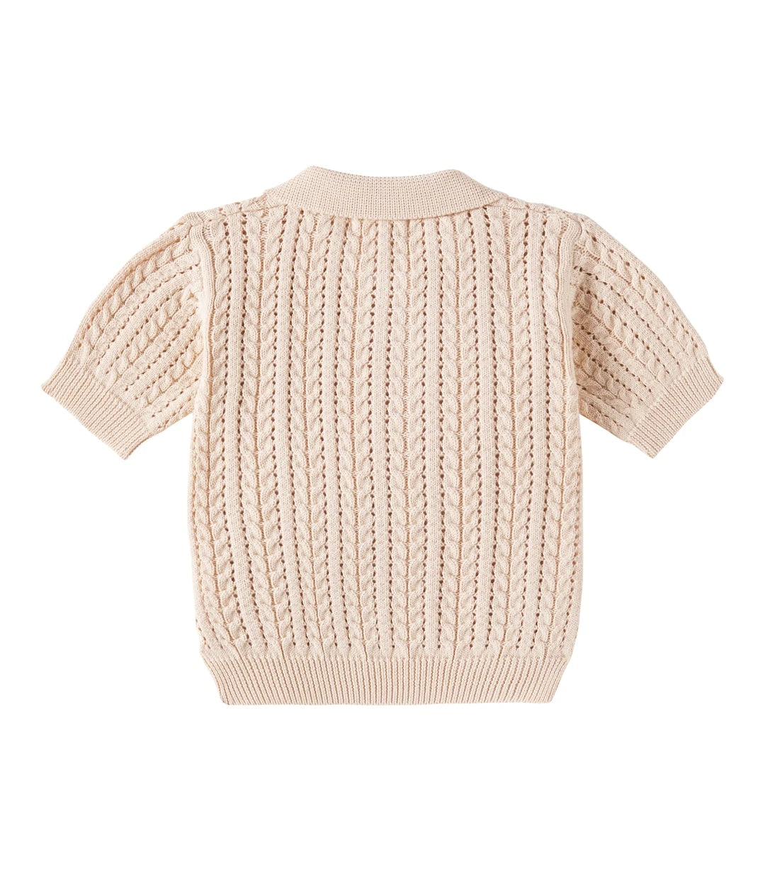 Molo - Gretel cable-knit cotton polo shirt