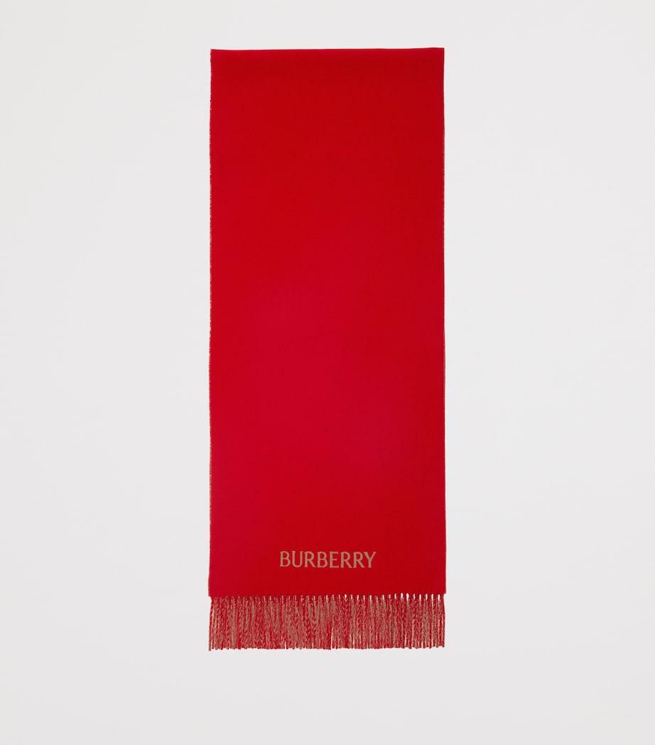 Beige Cashmere Reversible EKD Scarf