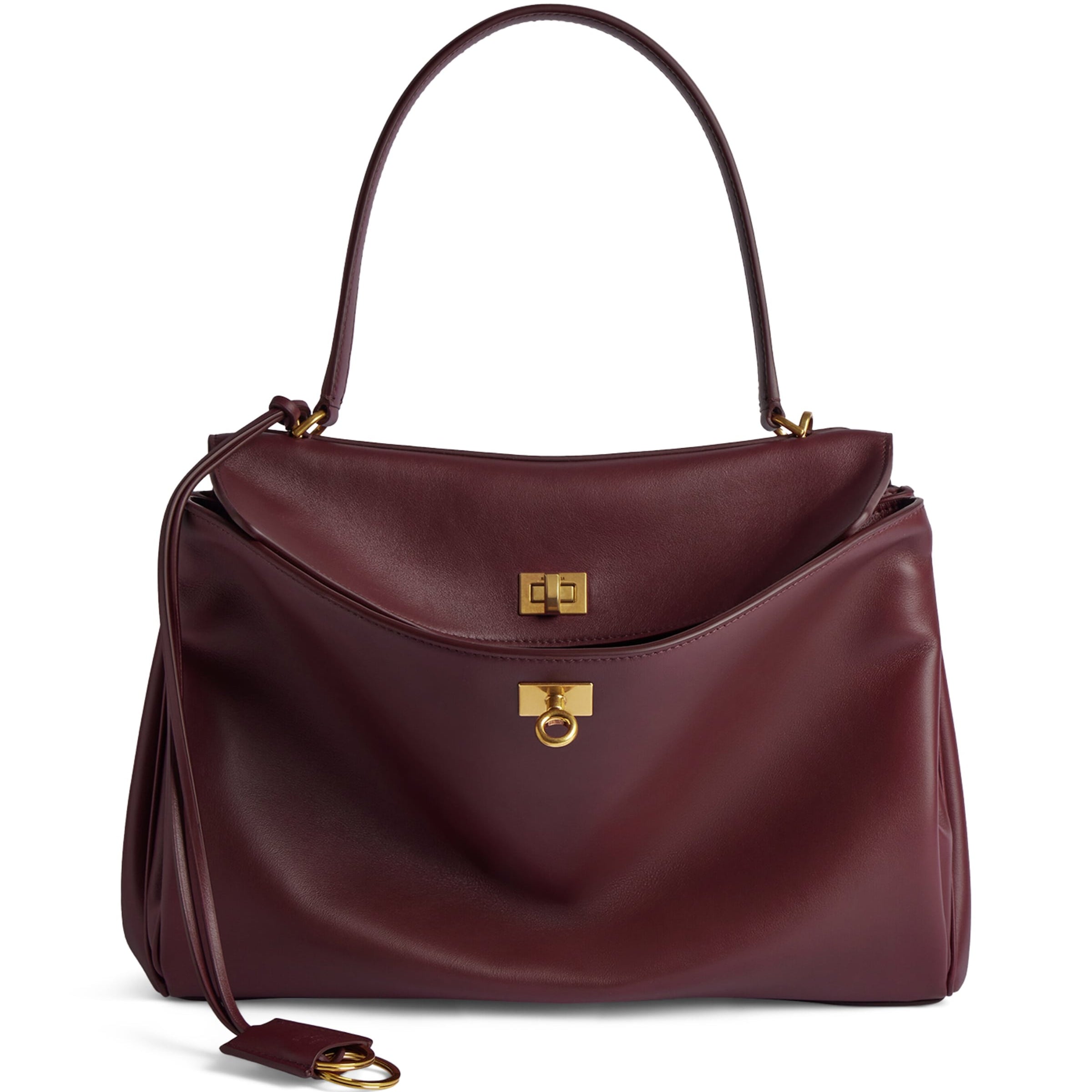 Balenciaga Red Leather Rodeo Top-Handle Bag 6034