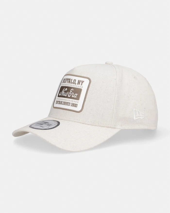 New Era keten бейзбол şapka OVAL PATCH LINEN EFRAME